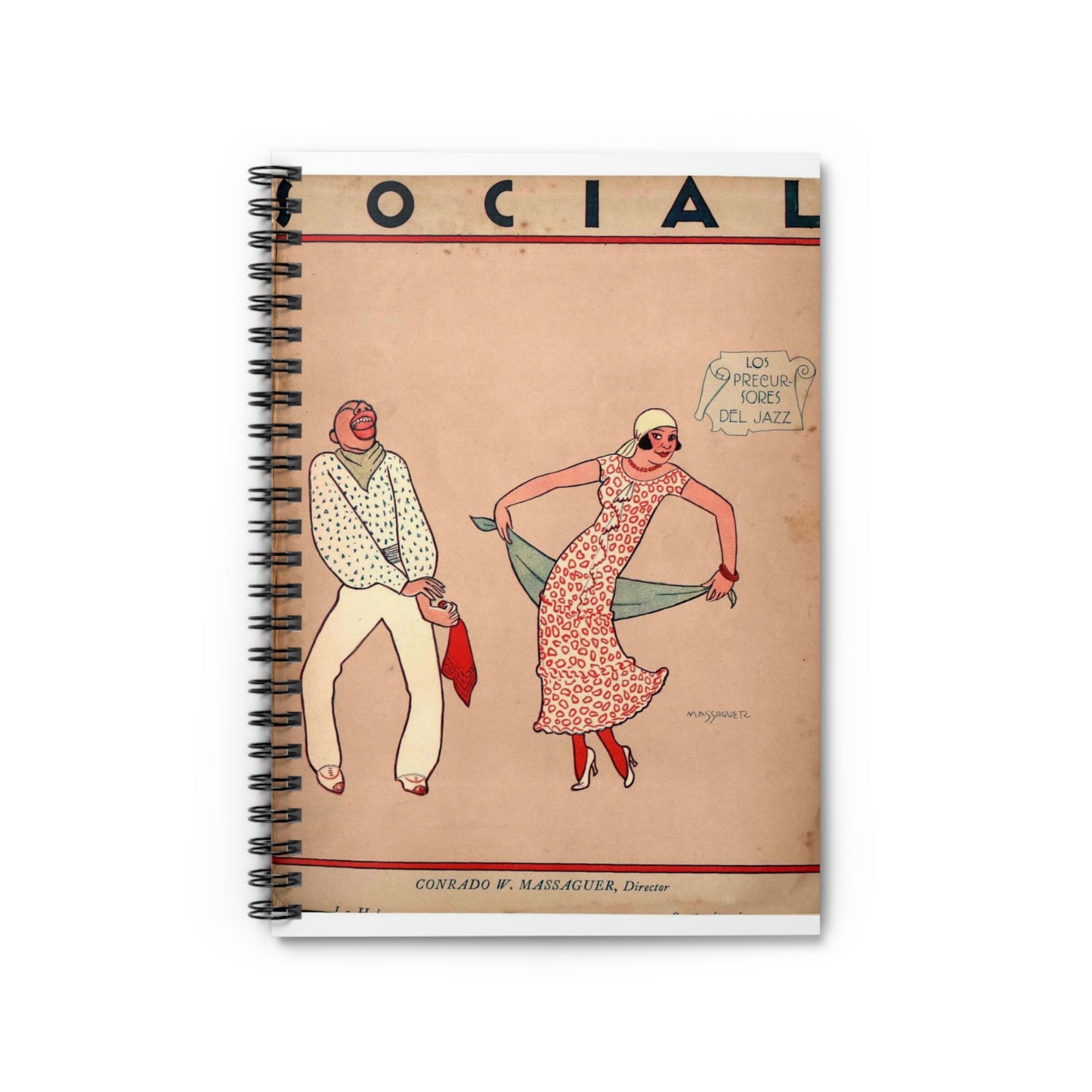 Social vol X No 9 septiembre 1925 0000 Spiral Bound Ruled Notebook with Printed Cover