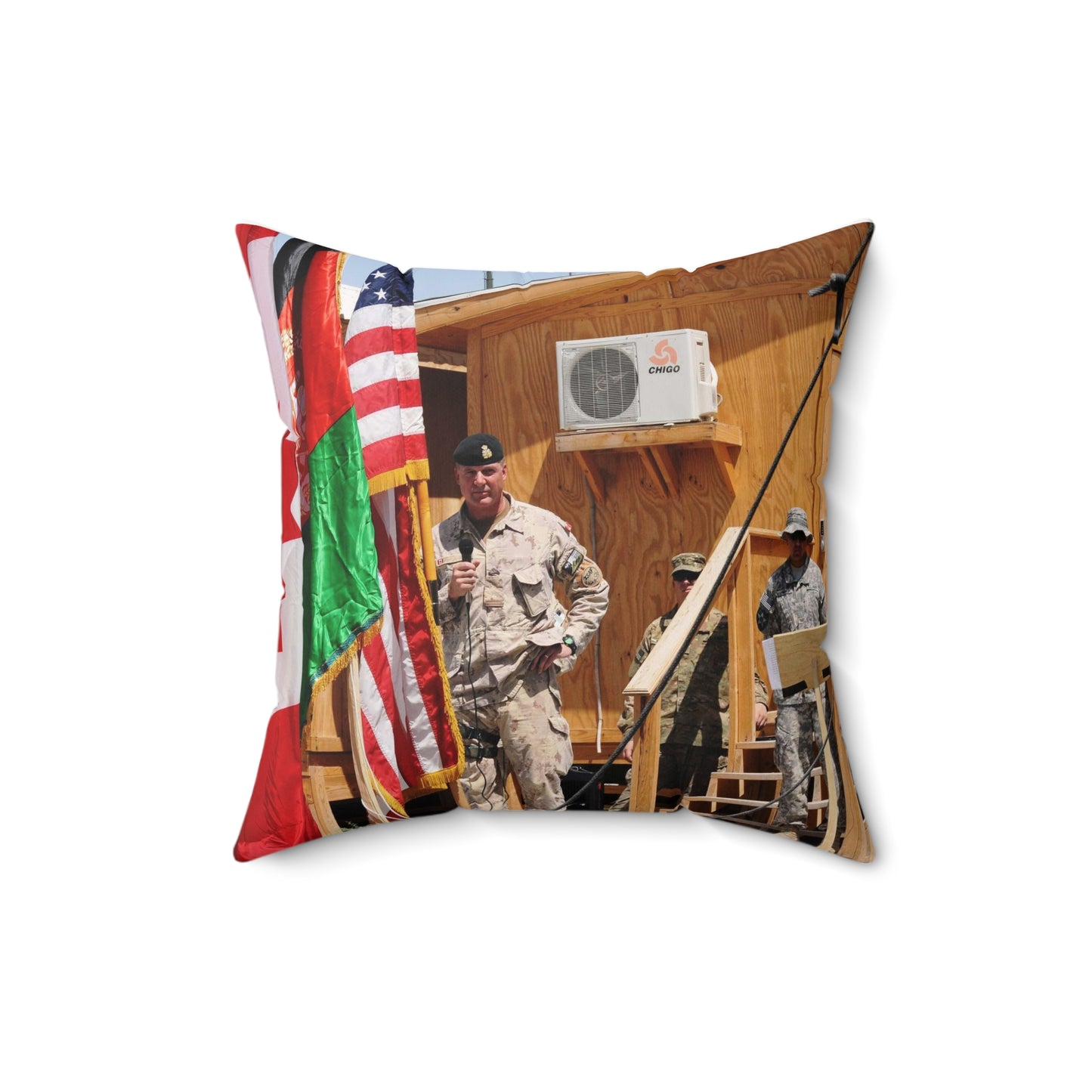 Maj. Gen. Dean J. Milner honors the accomplishments Decorative Accent Square Pillow