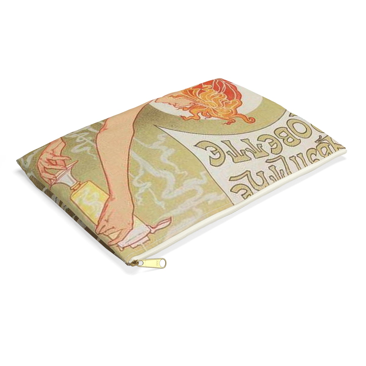 Affiche belge pour l' "Absinthe Robette". Large Organizer Pouch with Black Zipper