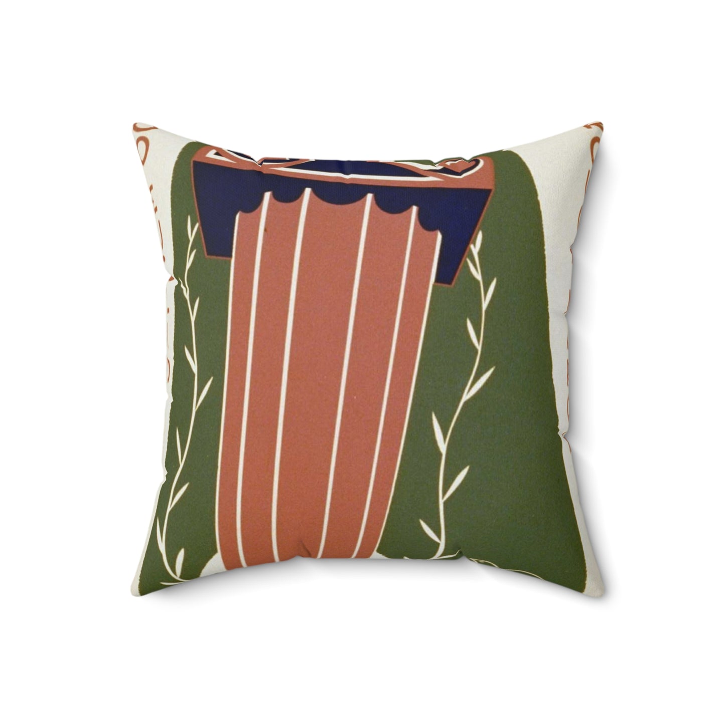 Ohio WPA paintings through March Decorative Accent Square Pillow