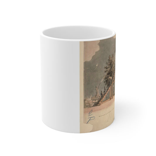 Patent drawing - Drawing of Fire Ladder Public domain  image Beautiful Novelty Ceramic Coffee Mug 11oz
