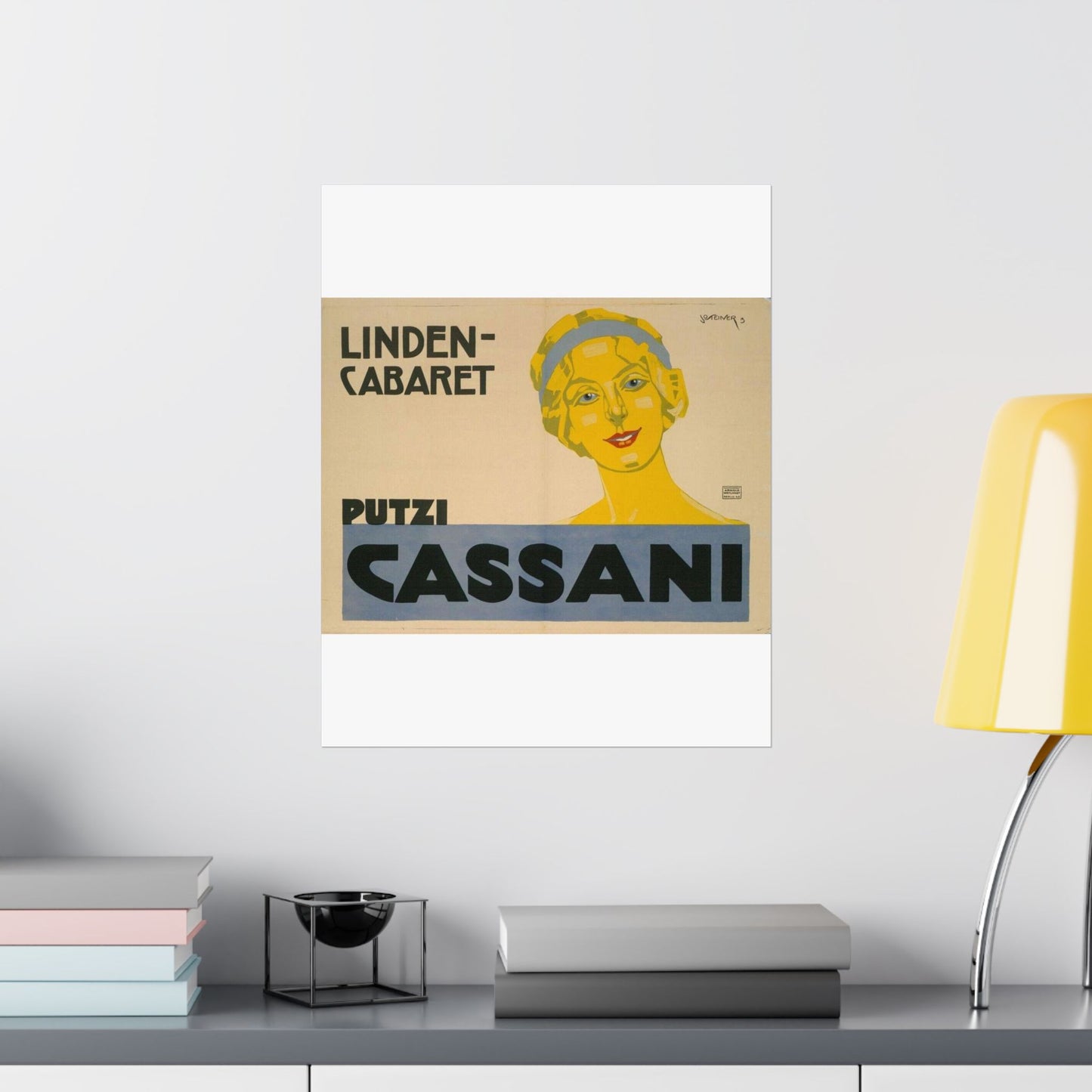 Putzi Cassani - Linden-Cabaret - Jo Steiner, 1913 High Quality Matte Wall Art Poster for Home, Office, Classroom