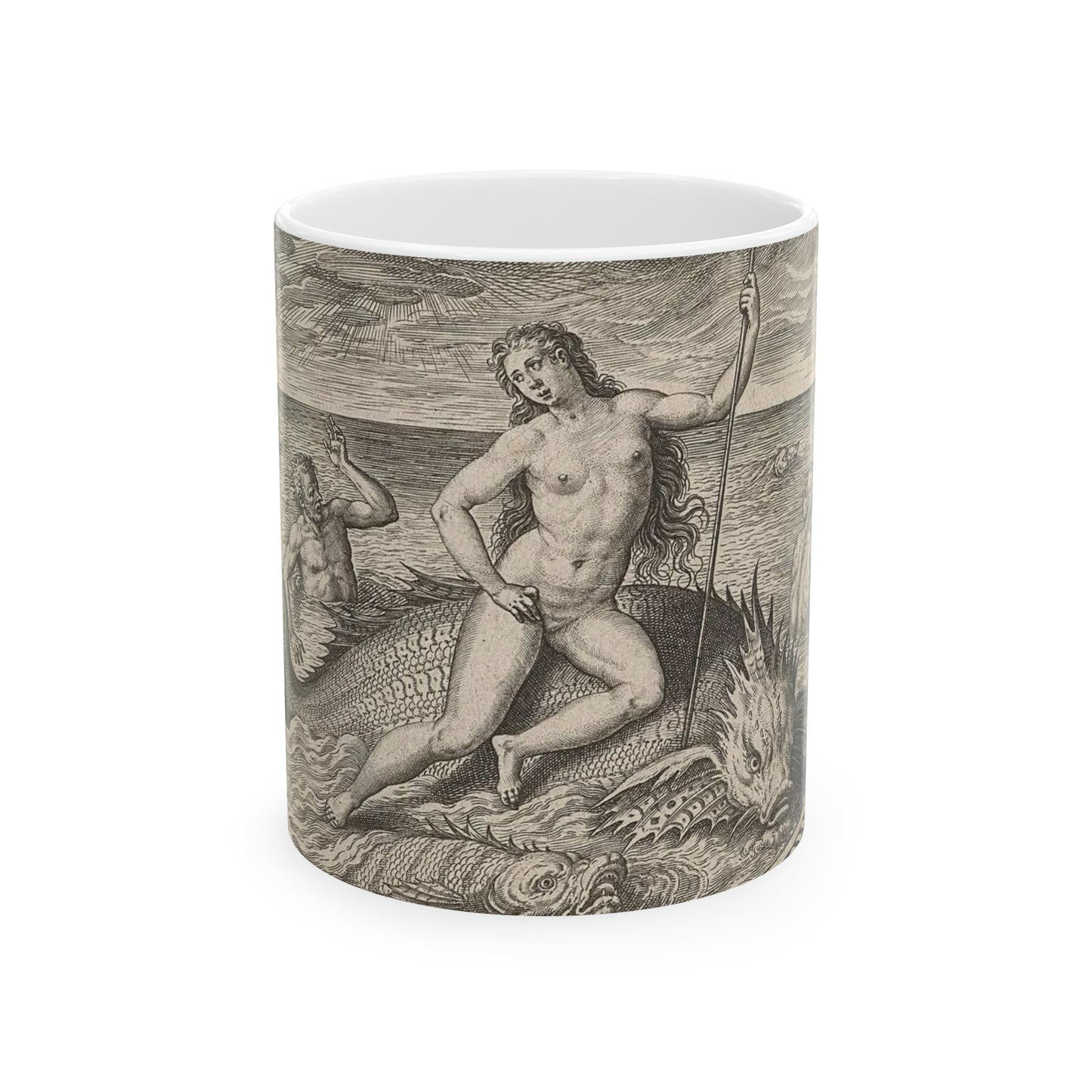 Adriaen Collaert - Amphitrite op een vis Beautiful Novelty Ceramic Coffee Mug 11oz