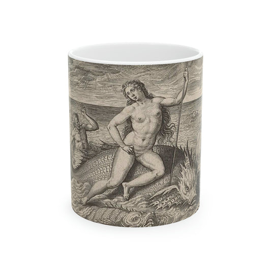 Adriaen Collaert - Amphitrite op een vis Beautiful Novelty Ceramic Coffee Mug 11oz