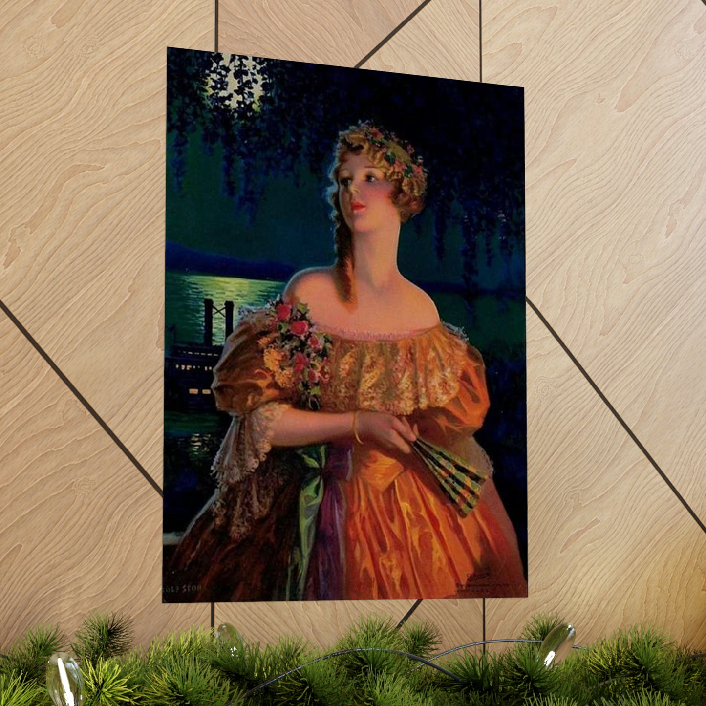 "Dixie", print of painting by Edward Mason Eggleston, 1929 High Quality Matte Wall Art Poster for Home, Office, Classroom