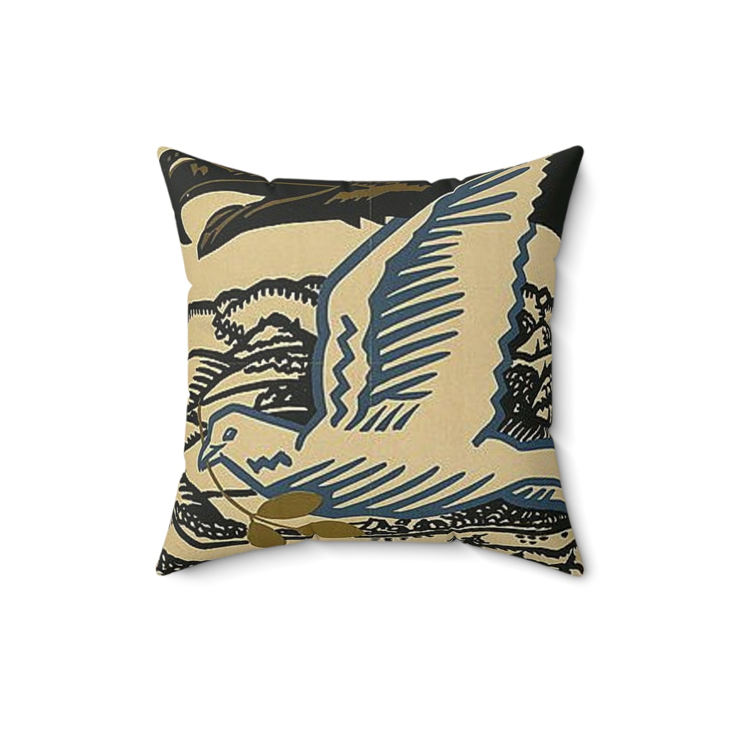 WWIposter12 - Art Deco public domain image Decorative Accent Square Pillow