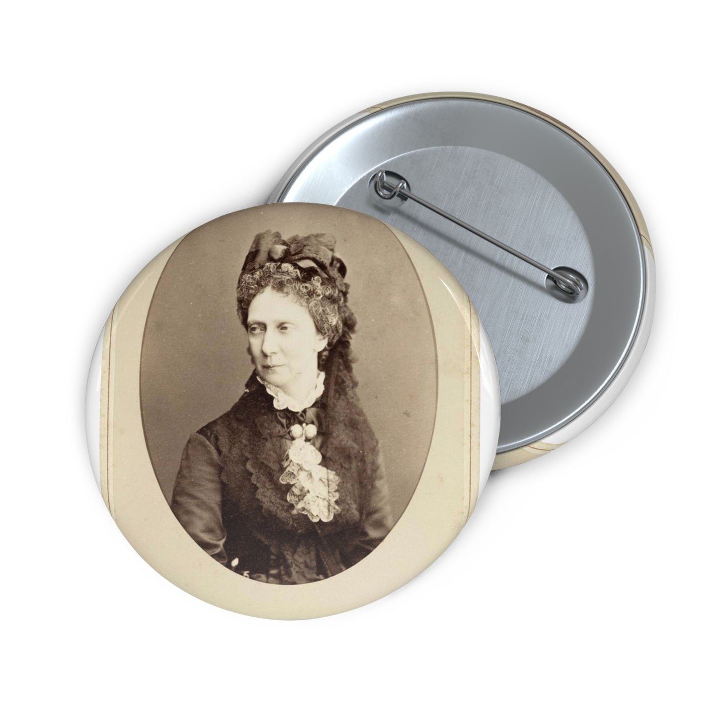 Maria Alexandrovna (Marie of Hesse) Pin Buttons with Crisp Design