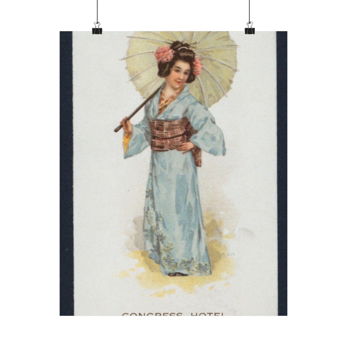 TEA [held by] JAPANESE TEA ROOM [at] "CONGRESS HOTEL, CHICAGO IL" (REST;) High Quality Matte Wall Art Poster for Home, Office, Classroom