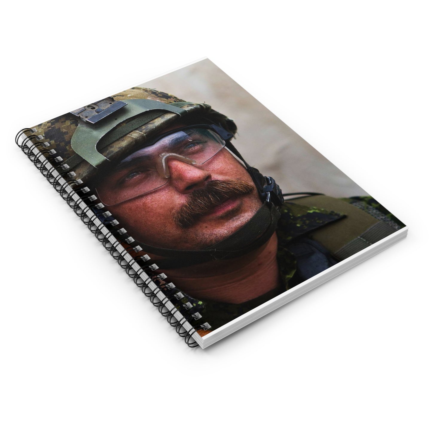 Cpl. Dean Disotell, a heavy-machine gunner with Company Spiral Bound Ruled Notebook with Printed Cover