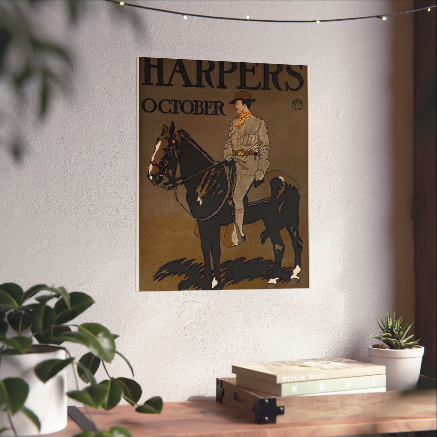 Edward Penfield - Edward Penfield, Harper's October High Quality Matte Wall Art Poster for Home, Office, Classroom