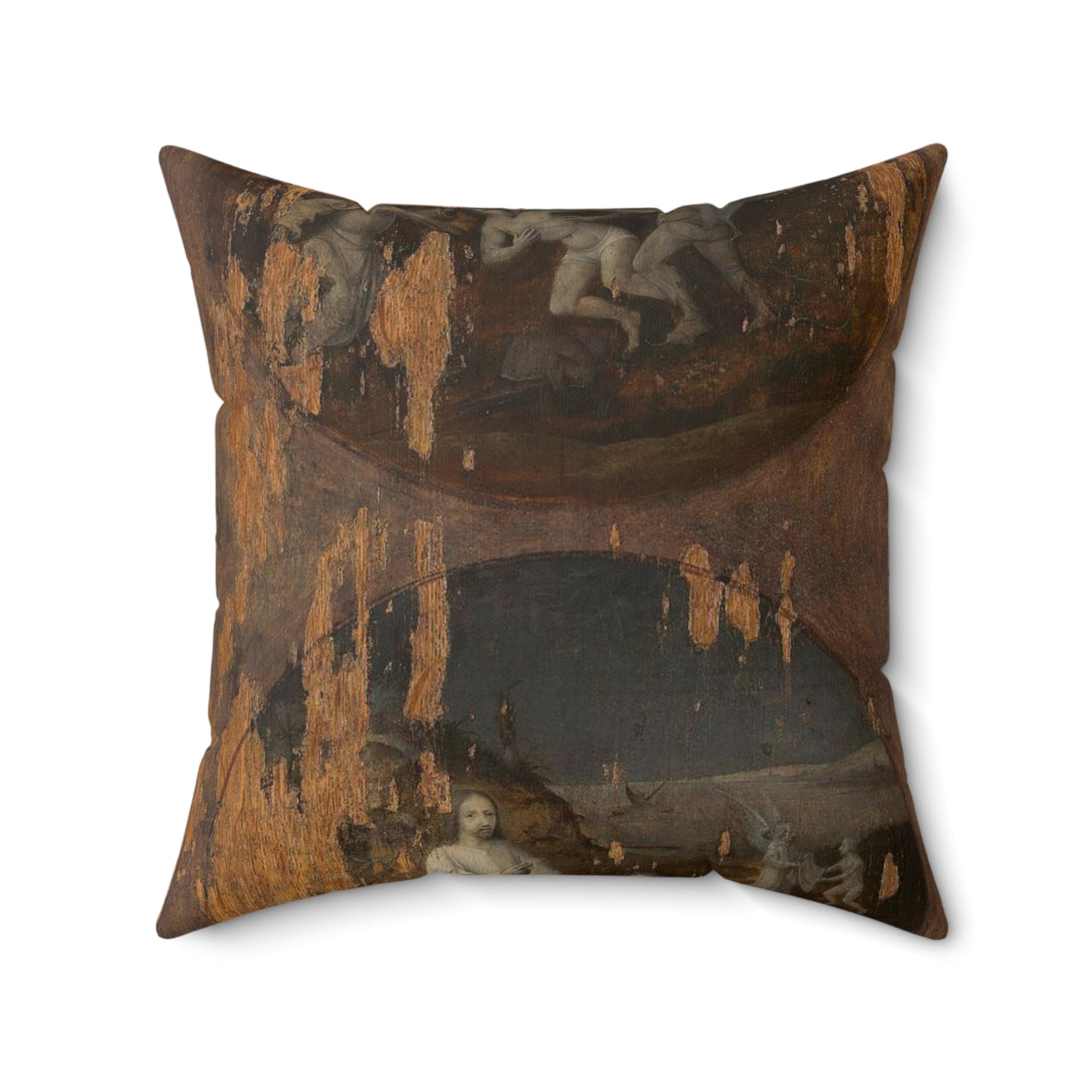 Flood Panels (The Flood – reverse), ca. 1508-1516 Decorative Accent Square Pillow