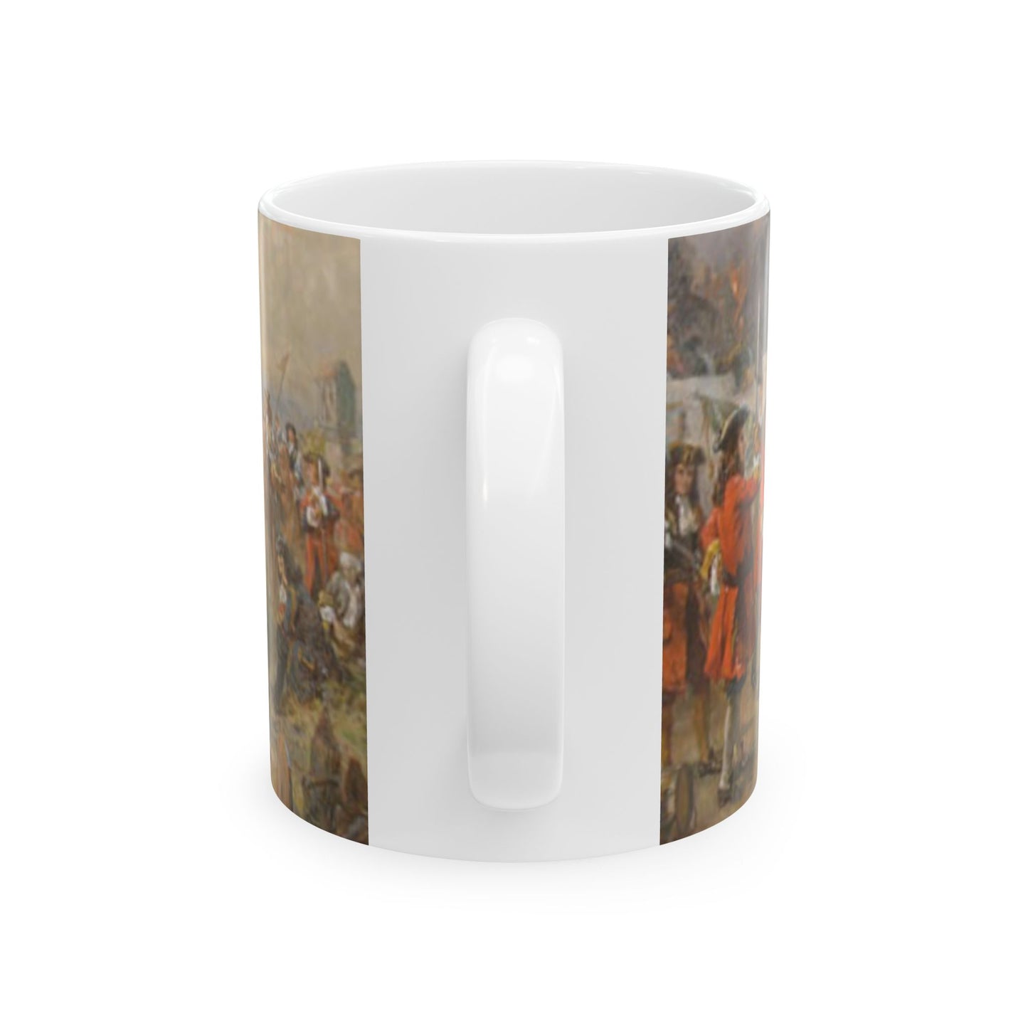 The Duke of Marlborough greeting Prince Eugene of Savoy after their victory at Blenheim Beautiful Novelty Ceramic Coffee Mug 11oz