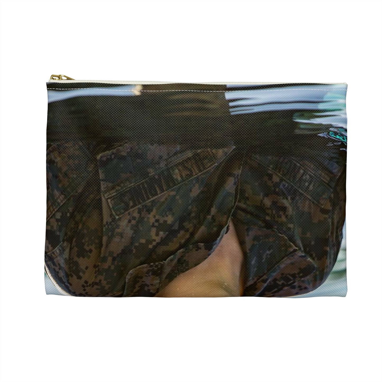 U.S. Marine Corps Lance Cpl. Kyle Lynch, 7th Engineer Large Organizer Pouch with Black Zipper