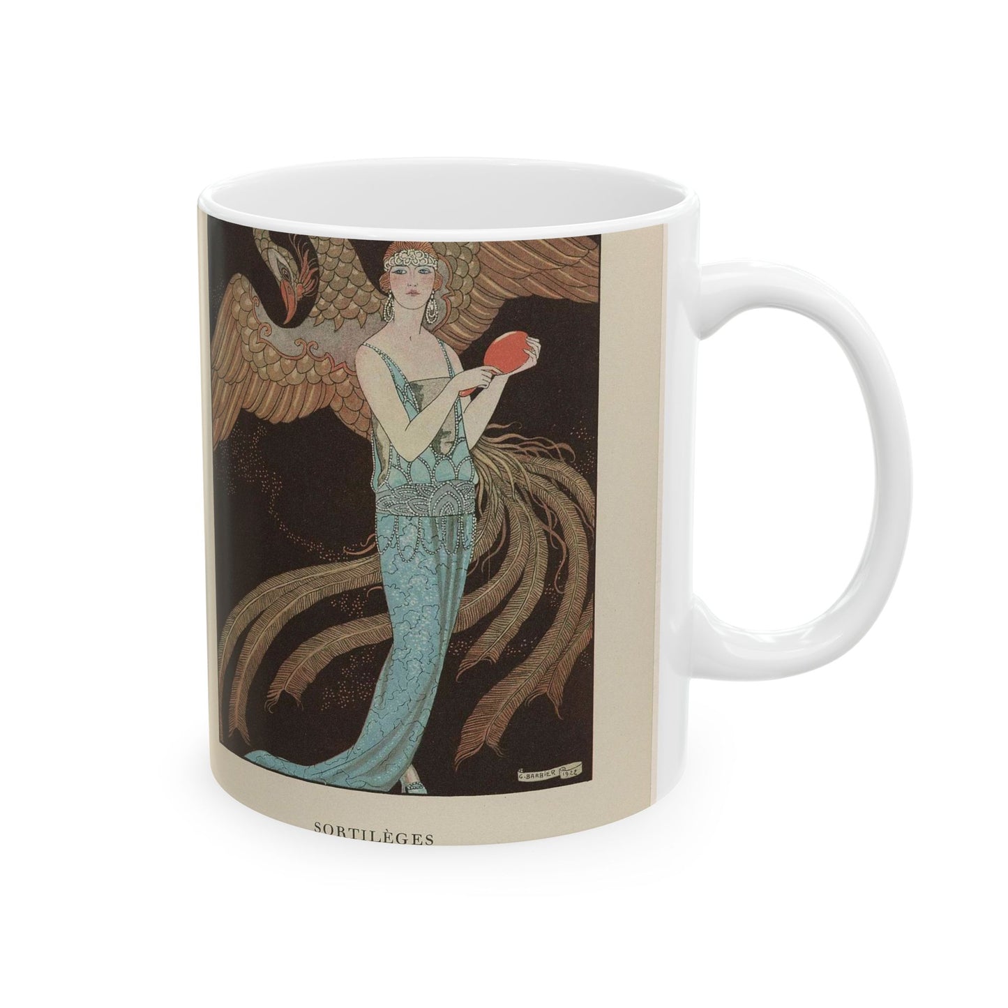 Gazette du Bon Ton, 1922 - No. 9 : Sortilèges / Robe du soir, de Beer Beautiful Novelty Ceramic Coffee Mug 11oz