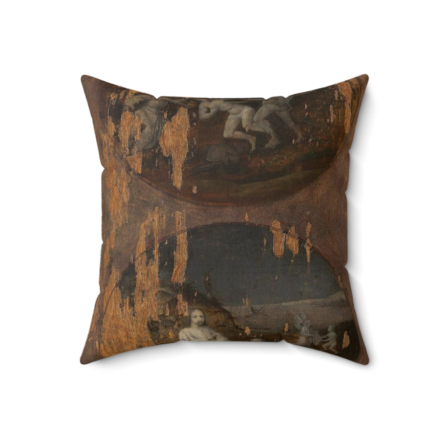 Flood Panels (The Flood – reverse), ca. 1508-1516 Decorative Accent Square Pillow