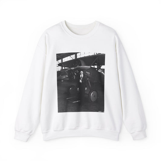 Amelia Earhart - U.S. National Archives Public Domain photograph White Heavy Blend Adult Crew Neck SweatShirt
