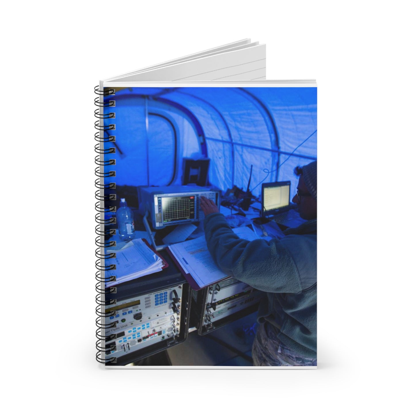 U.S. Air Force Staff Sgt. Titus Poulose of the 263rd Spiral Bound Ruled Notebook with Printed Cover