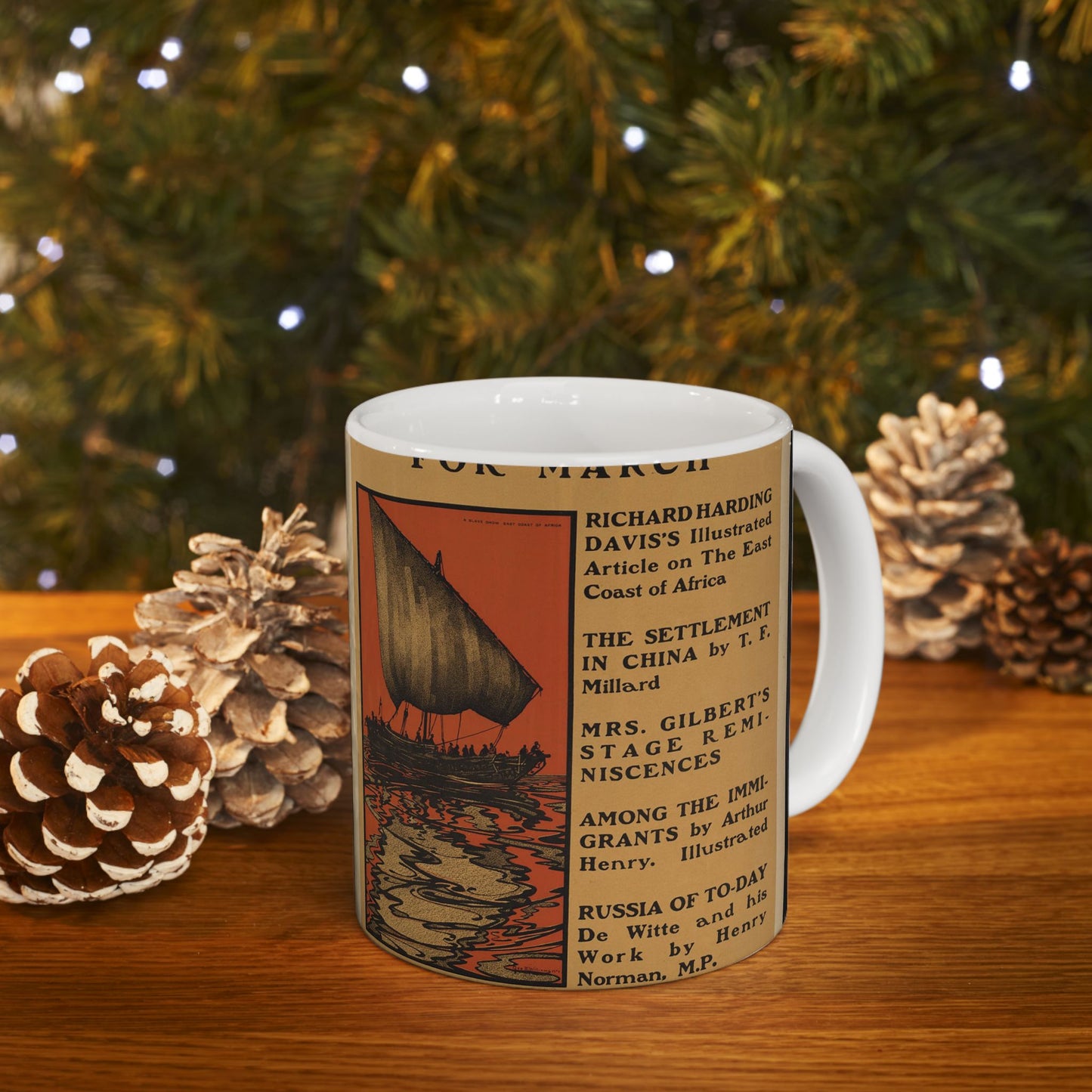 Poster - Scribner's for March - Public domain lithograph Beautiful Novelty Ceramic Coffee Mug 11oz