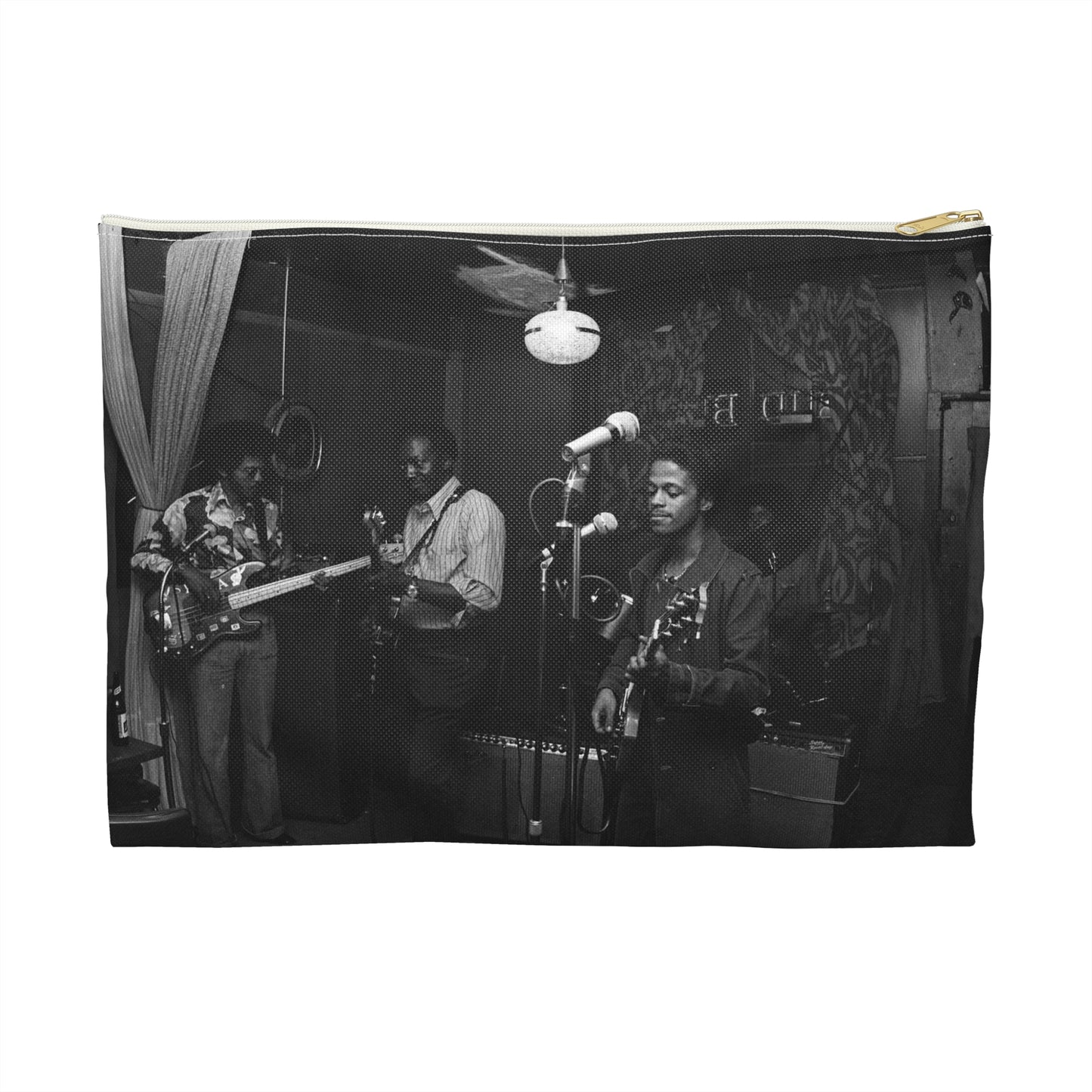 Checkerboard Lounge, 423 E. 43rd St., Chicago; Muddy Waters, Jr., Chicago, Illinois Large Organizer Pouch with Black Zipper