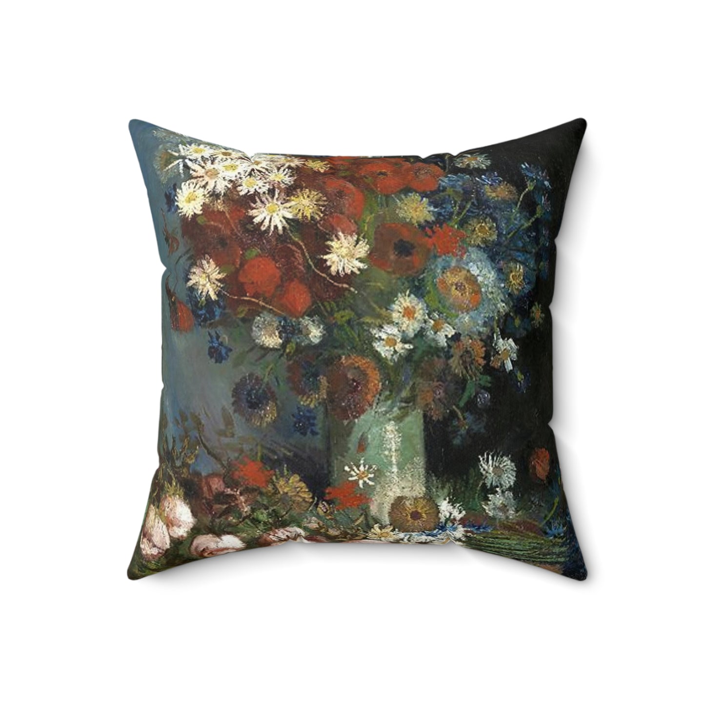 Still life with meadow flowers and roses Van Gogh 1886 Decorative Accent Square Pillow