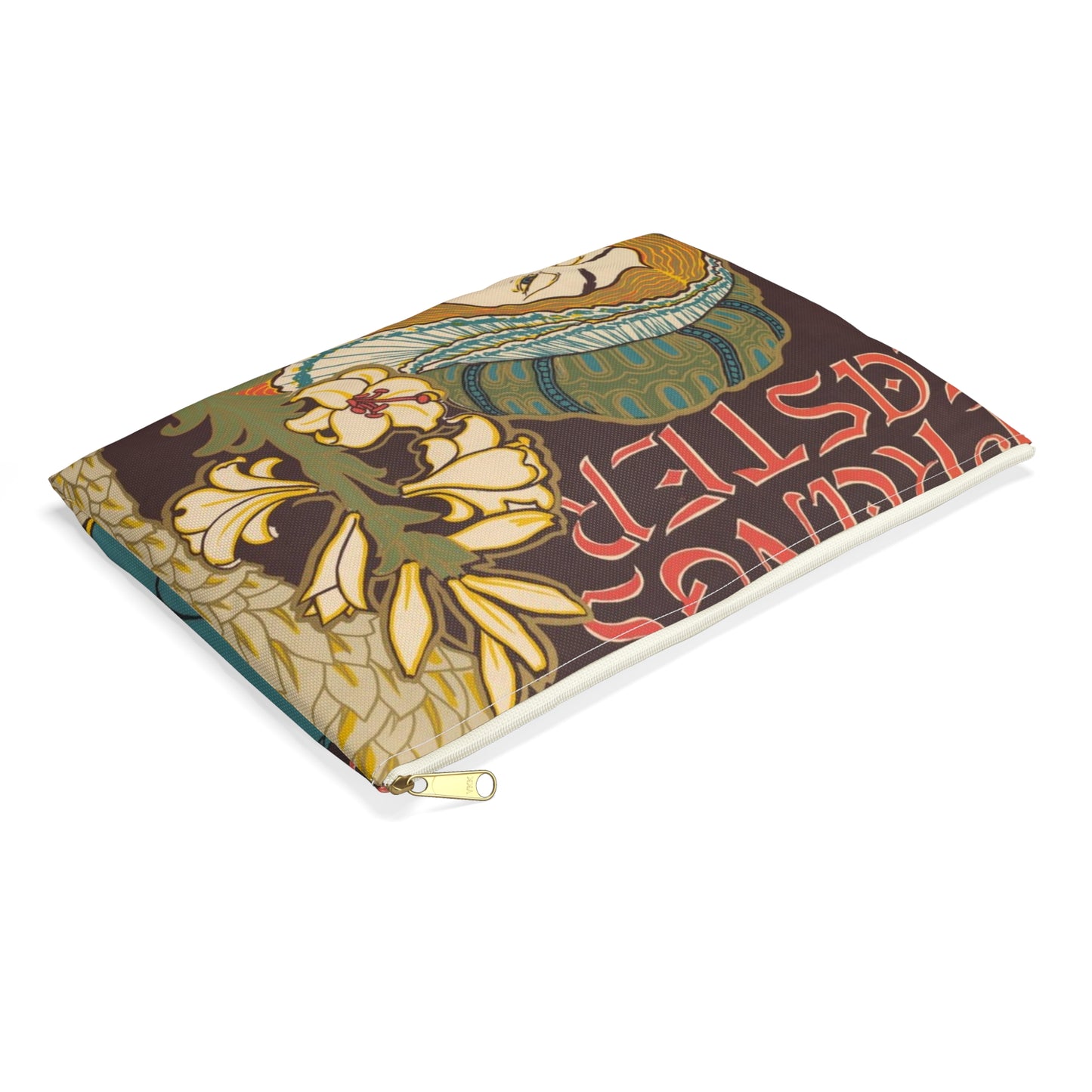 Louis Rhead - Prang's Publications: Easter Large Organizer Pouch with Black Zipper