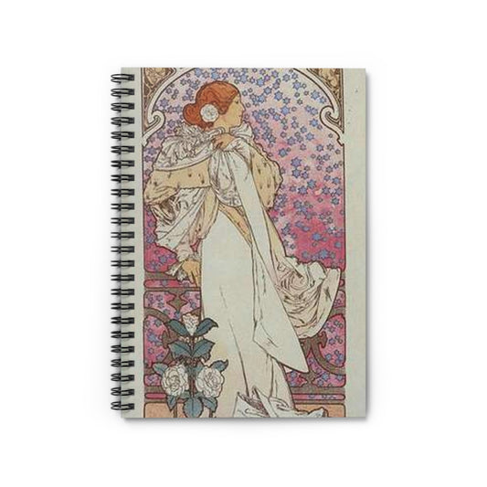 Affiche pour le Théâtre de la Renaissance, "la Dame aux Camélias". Spiral Bound Ruled Notebook with Printed Cover