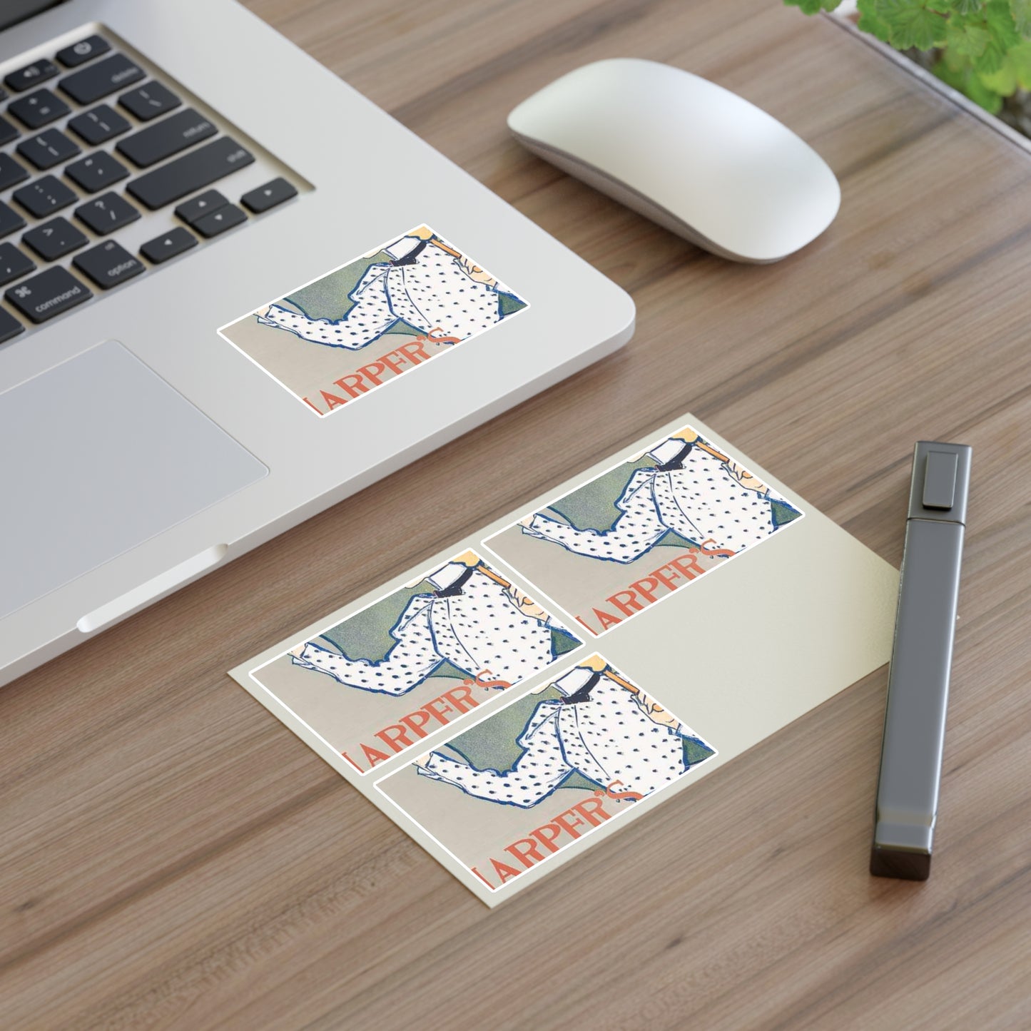 Edward Penfield, Harper's April Laminated UV Protective Vinyl Stickers