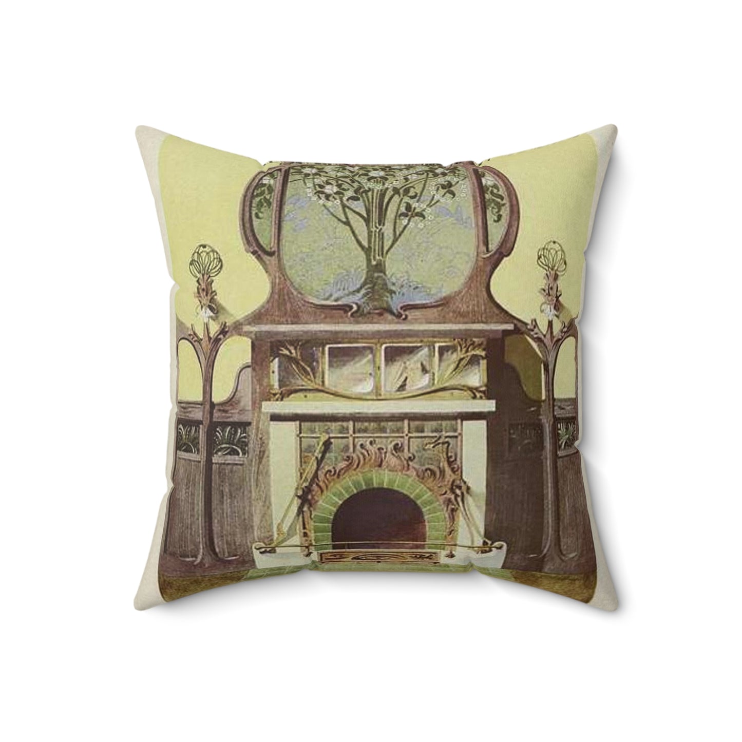 345ARTIST Bonvallet, L. H. Projet De Cheminée., Nancy Decorative Accent Square Pillow