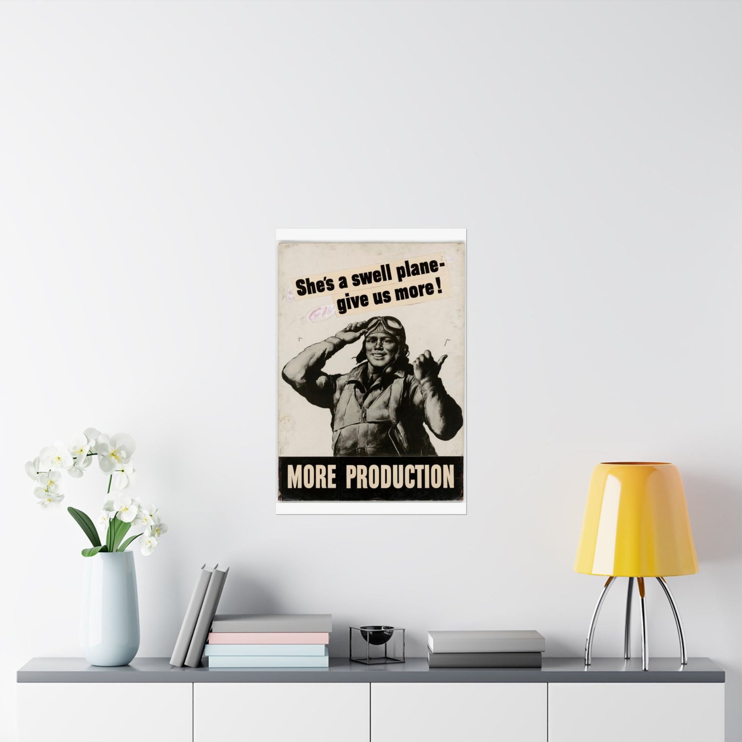 She's a swell plane - give us more!  MORE PRODUCTION [Riggs] High Quality Matte Wall Art Poster for Home, Office, Classroom