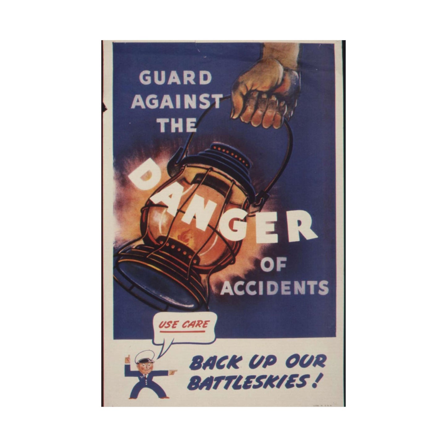 Guard against the danger of accidents. Back up our battleskies^ - NARA - 535358 High Quality Matte Wall Art Poster for Home, Office, Classroom