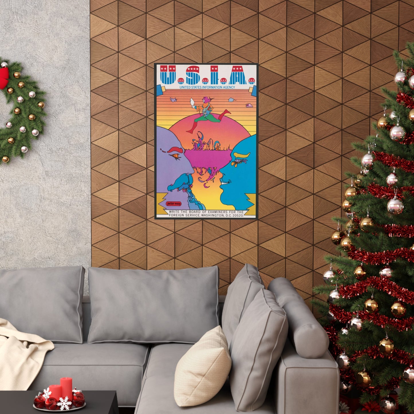 U.S.I.A. United States Information Agency High Quality Matte Wall Art Poster for Home, Office, Classroom