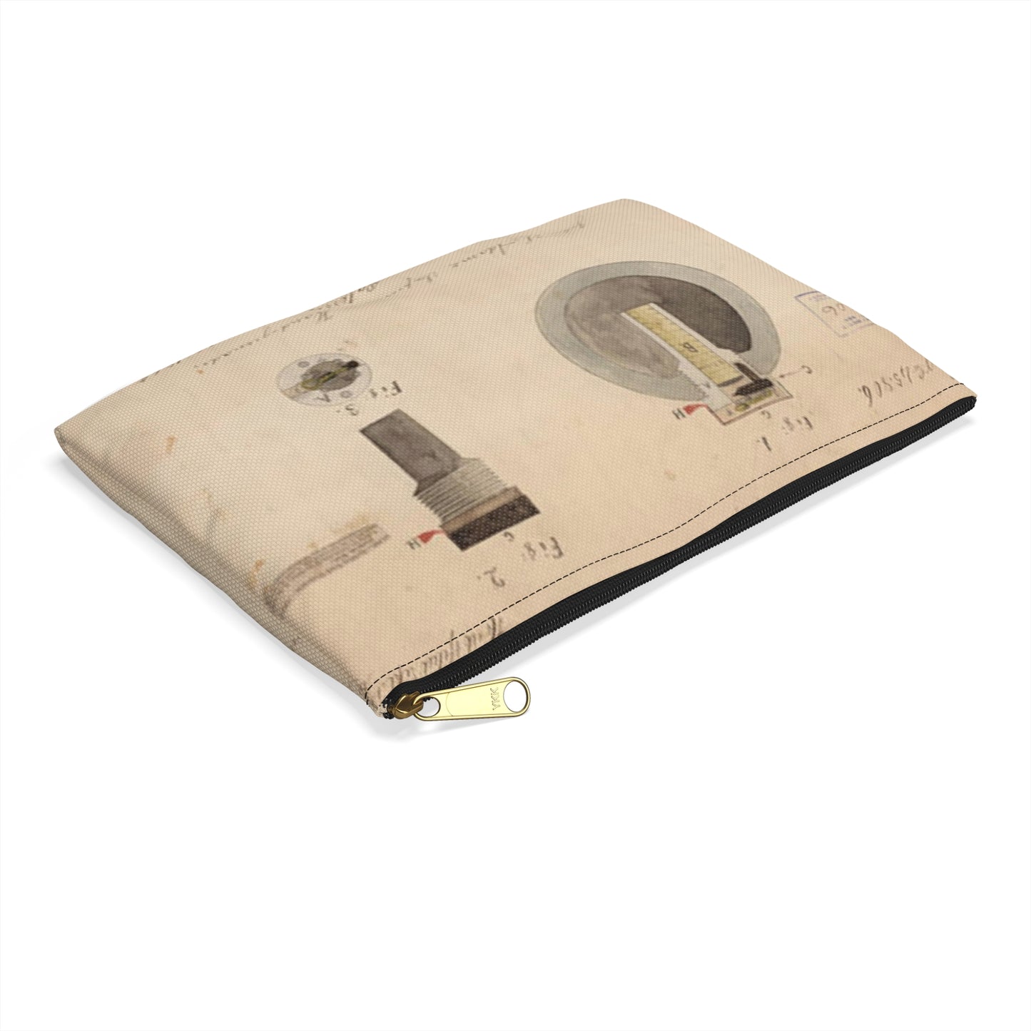 Patent drawing - Drawing of Improved Hand Grenade Public domain  image Large Organizer Pouch with Black Zipper