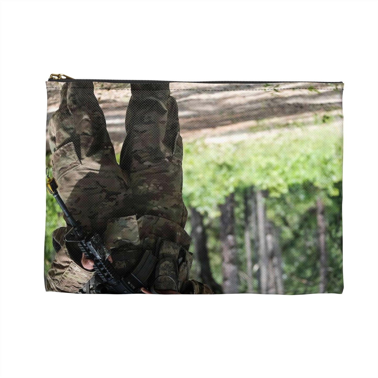 1st Lt. Jamieson Barnes an officer with Headquarters, Large Organizer Pouch with Black Zipper