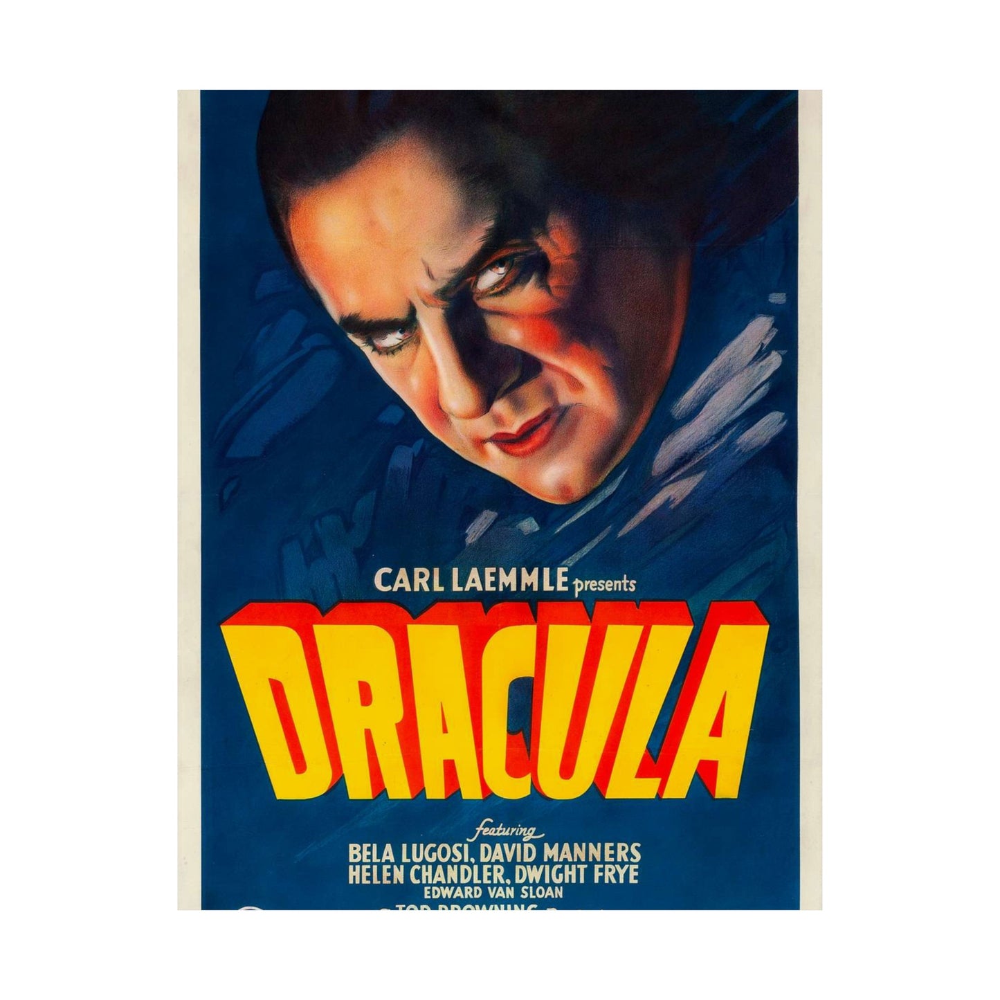 Dracula (1931 film poster - Style A) High Quality Matte Wall Art Poster for Home, Office, Classroom