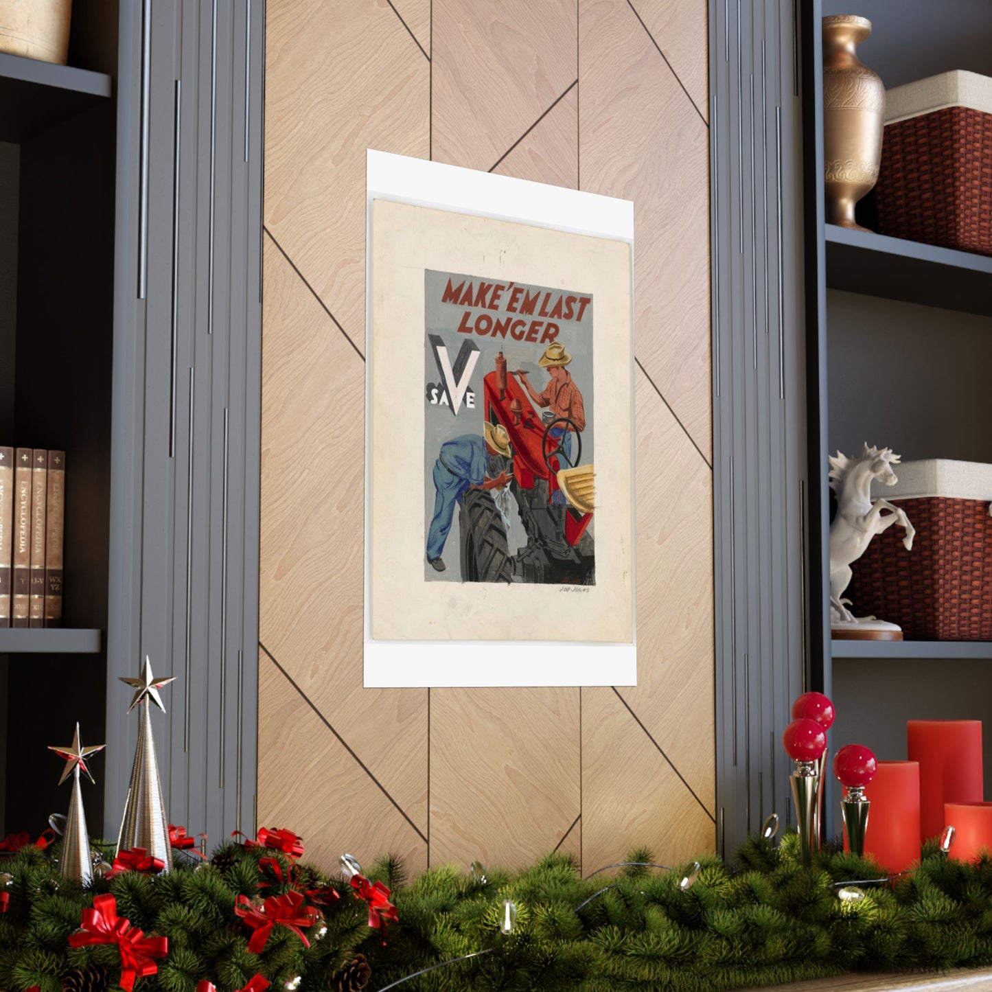 Make'em Last Longer -  Save [Joe Jones] High Quality Matte Wall Art Poster for Home, Office, Classroom