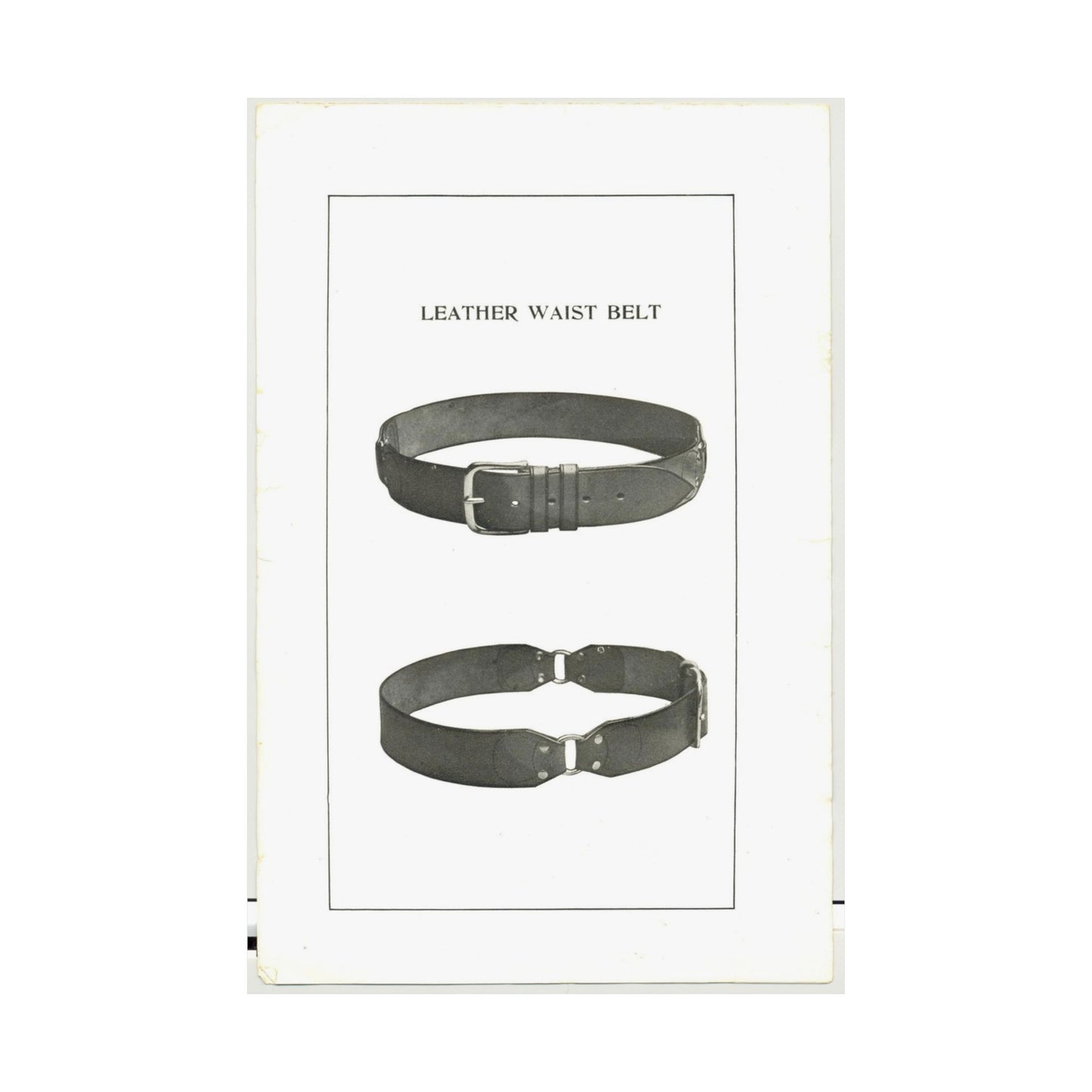 Patent drawing - Leather Waist Belt - . Public domain  image High Quality Matte Wall Art Poster for Home, Office, Classroom