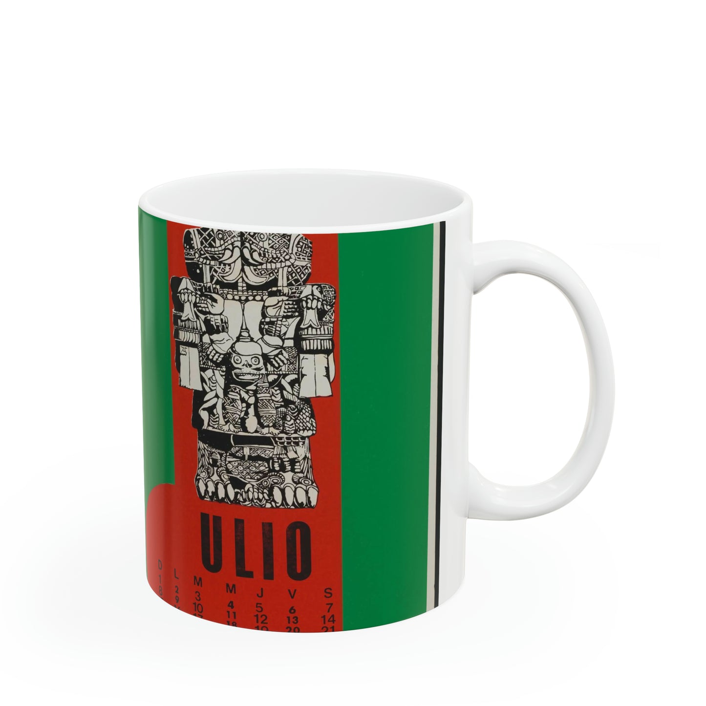 "Coatlicue" - Print, Library of Congress collection Beautiful Novelty Ceramic Coffee Mug 11oz