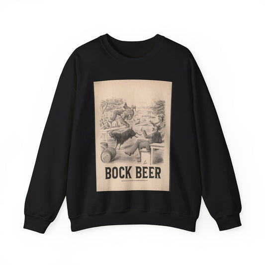 Bock beer - Print, Library of Congress collection Black Heavy Blend Adult Crew Neck SweatShirt