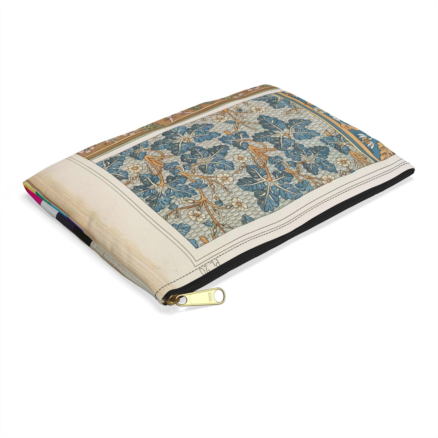 Eugene Grasset - Geranium sauvage, Art Nouveau Poster Large Organizer Pouch with Black Zipper