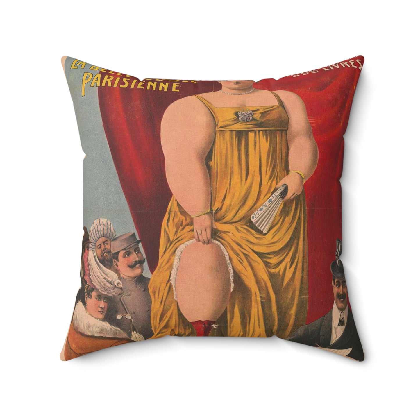 Victorine - La bele colosse Parisienne Decorative Accent Square Pillow