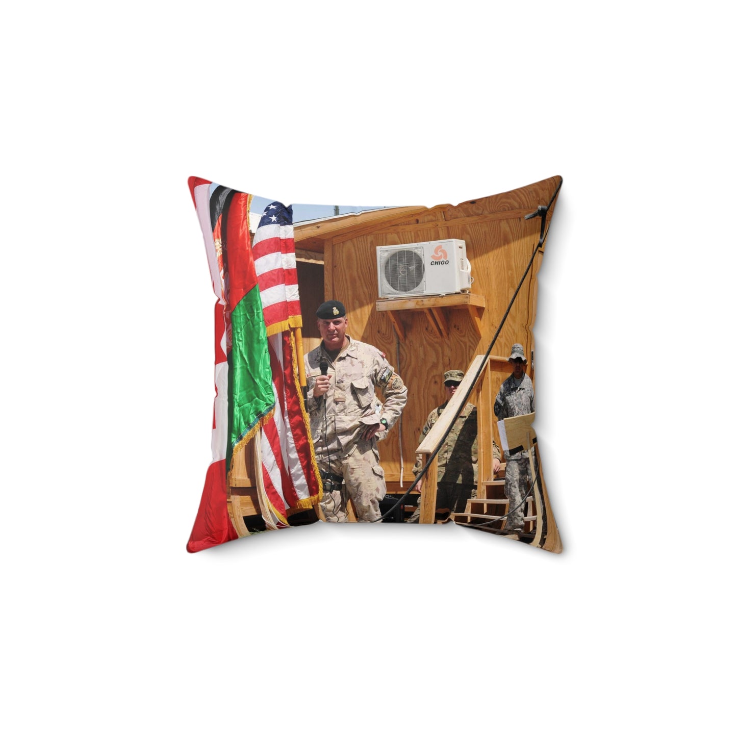 Maj. Gen. Dean J. Milner honors the accomplishments Decorative Accent Square Pillow