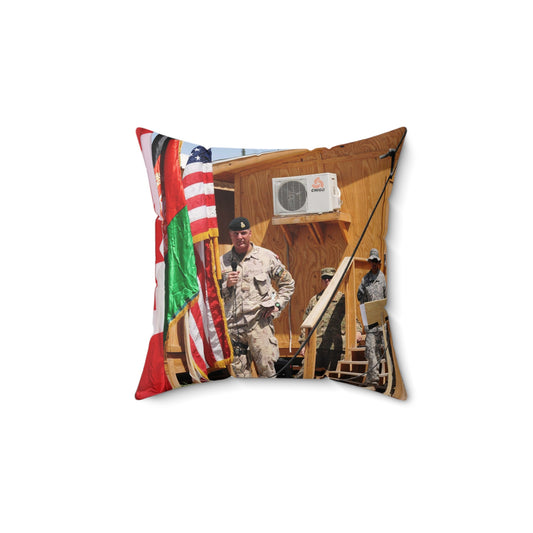 Maj. Gen. Dean J. Milner honors the accomplishments Decorative Accent Square Pillow