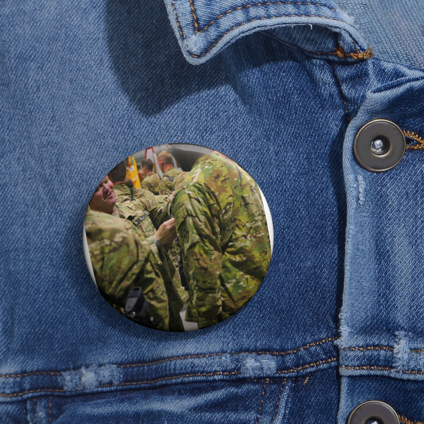 U.S. Army Lt. Col. Jason Hancock serving with 3rd Squadron, Pin Buttons with Crisp Design