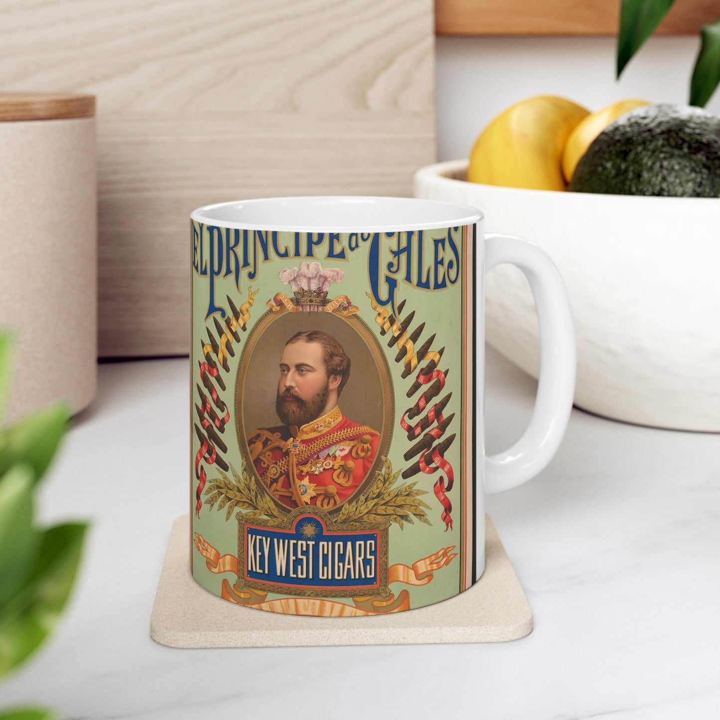 El principe de cales, Key West cigars Beautiful Novelty Ceramic Coffee Mug 11oz