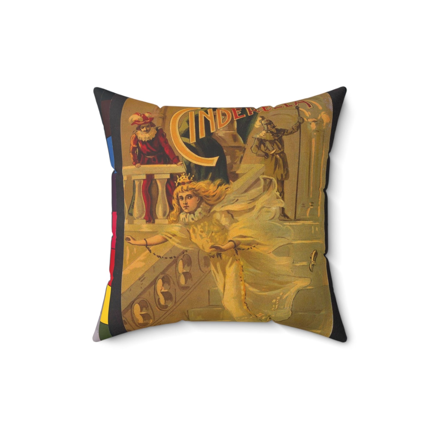 Cinderella / /W.B. Conkey Company, Chicago-New York. Decorative Accent Square Pillow