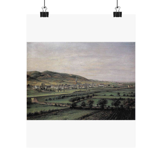 Deidesheim 1872 Nicolaus Berkhout High Quality Matte Wall Art Poster for Home, Office, Classroom