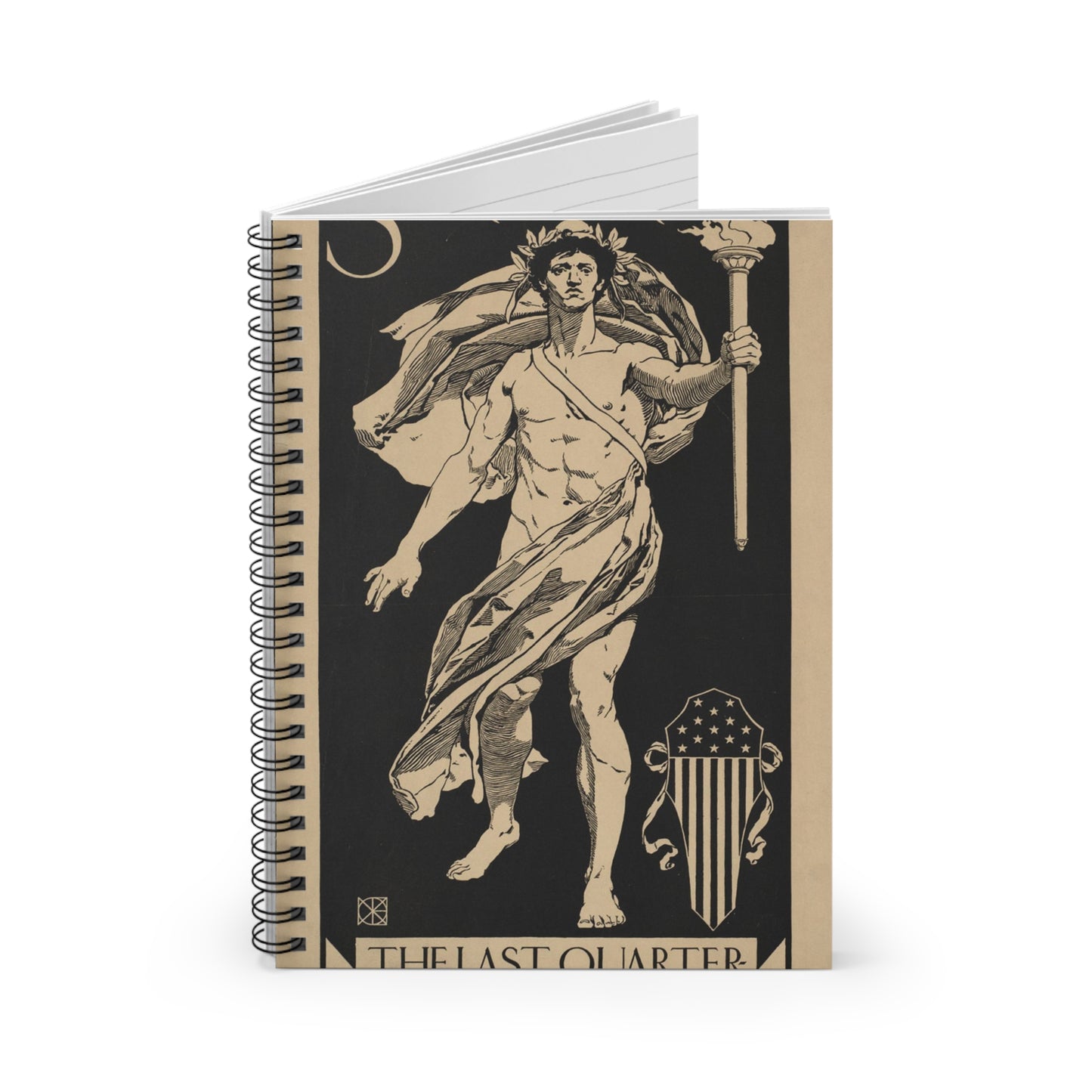 Scribner's, the last quarter century in America Spiral Bound Ruled Notebook with Printed Cover