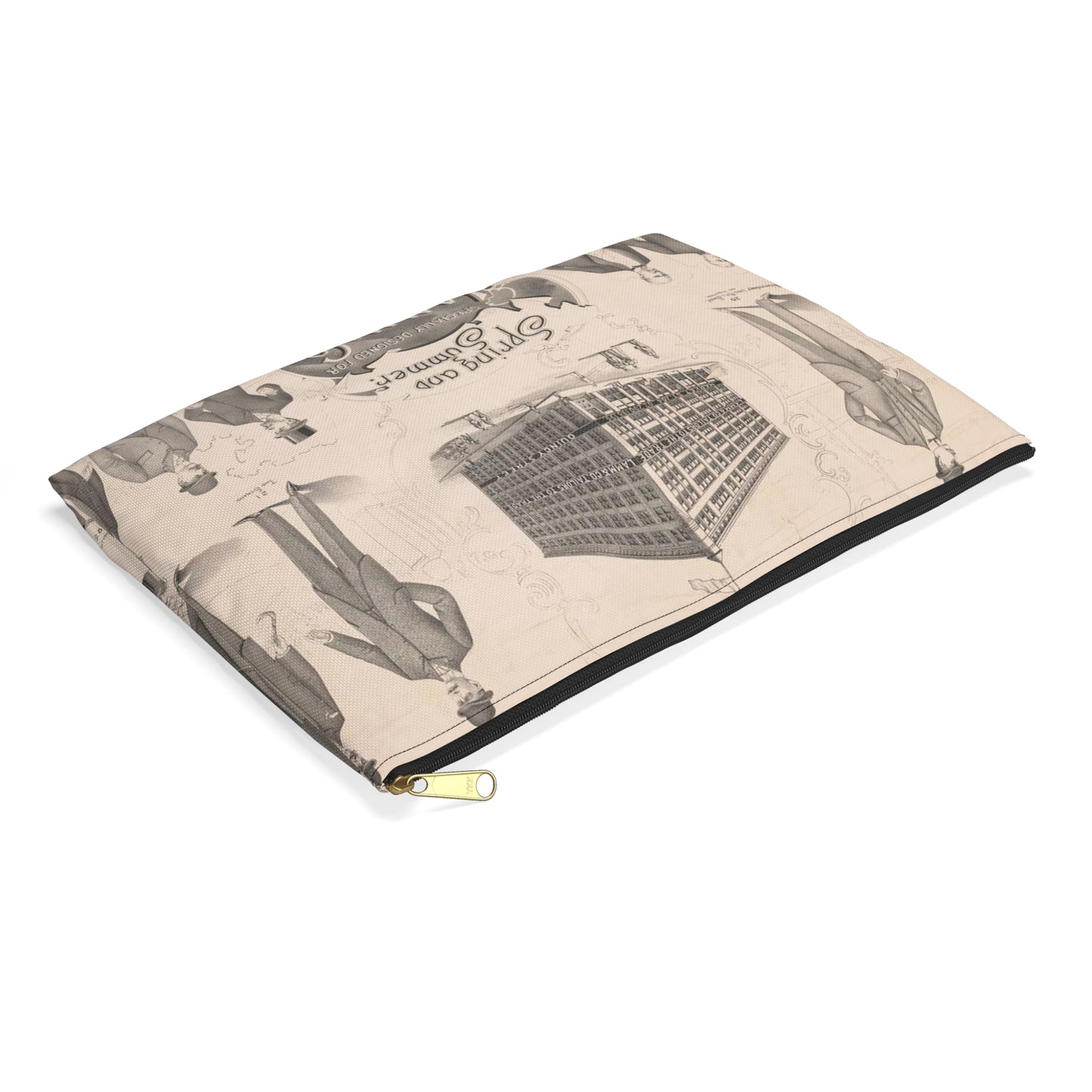 Spring and summer. Specially designed for Lamm & Co. tailors to the trade Large Organizer Pouch with Black Zipper