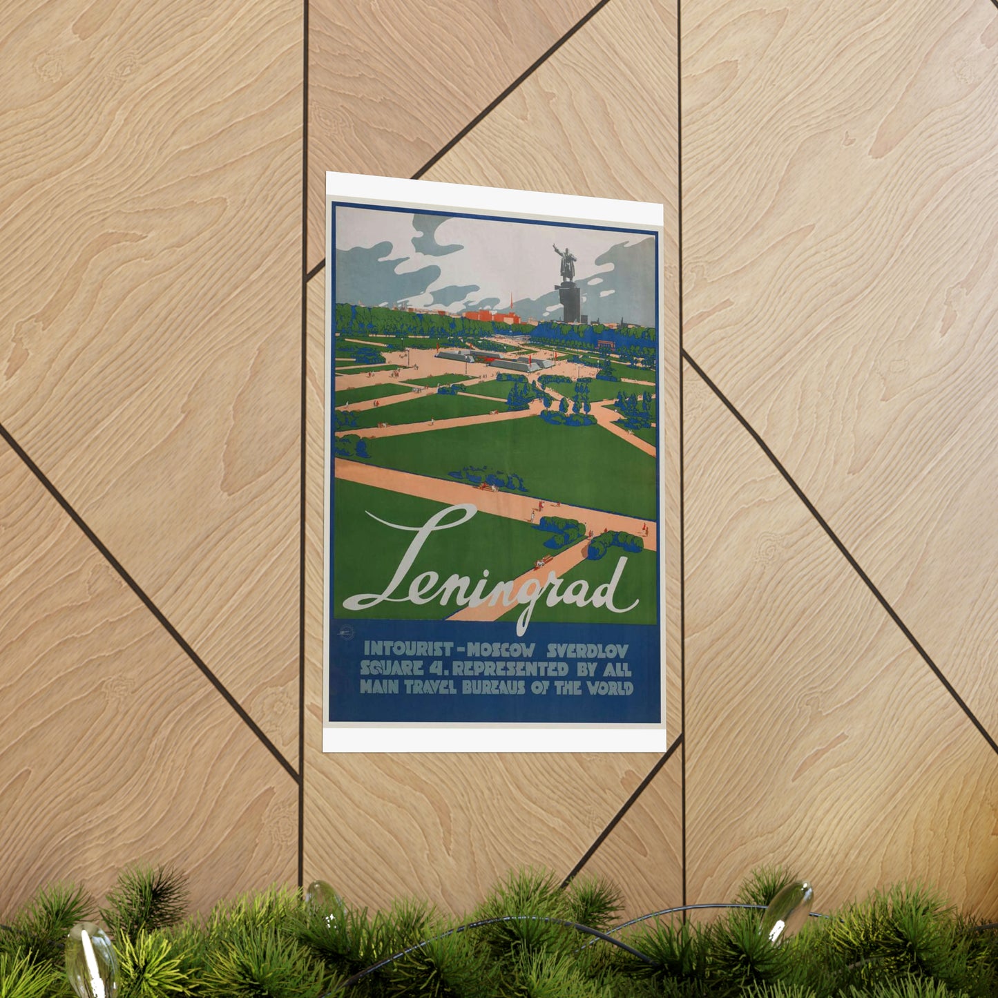 Leningrad (Travel poster), Art Deco Poster High Quality Matte Wall Art Poster for Home, Office, Classroom