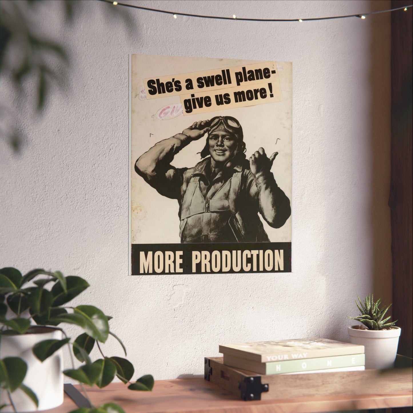 She's a swell plane - give us more!  MORE PRODUCTION [Riggs] High Quality Matte Wall Art Poster for Home, Office, Classroom